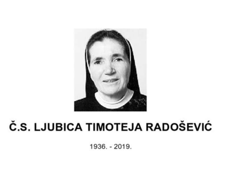 Preminula s. M. Timoteja Radošević
