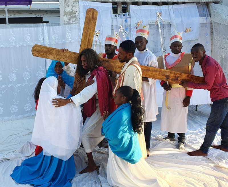Proslava Velikog Tjedna i Uskrsa  na Haitiju u misiji sestara Služavki Maloga Isusa