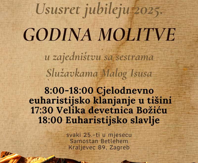 Molitvom u pripremi za Veliki jubilej