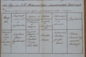 24. siječnja 1843. Dan rođenja i krštenja sl. Božjega Josipa Stadlera