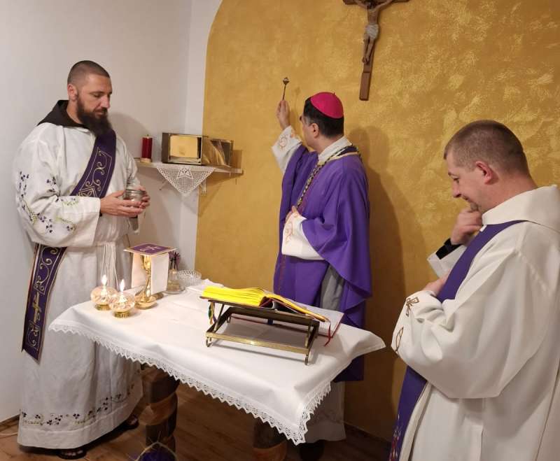 Blagoslov nove kapelice u samostanu “Sv. Obitelji” u Dubrovniku