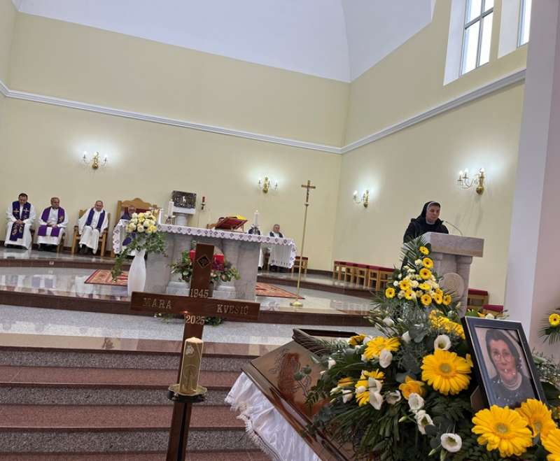 Sahranjena s. M. Vilibalda (Mara) Kvesić, Služavka Maloga Isusa