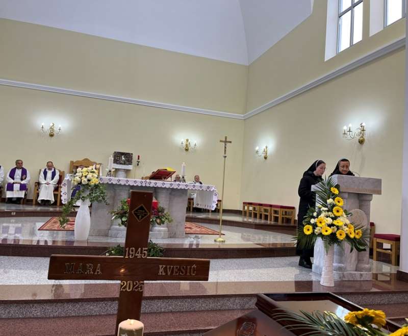 Sahranjena s. M. Vilibalda (Mara) Kvesić, Služavka Maloga Isusa