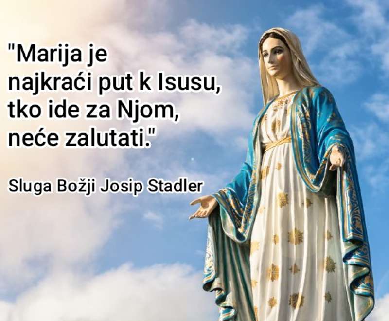 Devetnica Bezgrješnoj sa slugom Božjim Josipom Stadlerom - Prvi dan